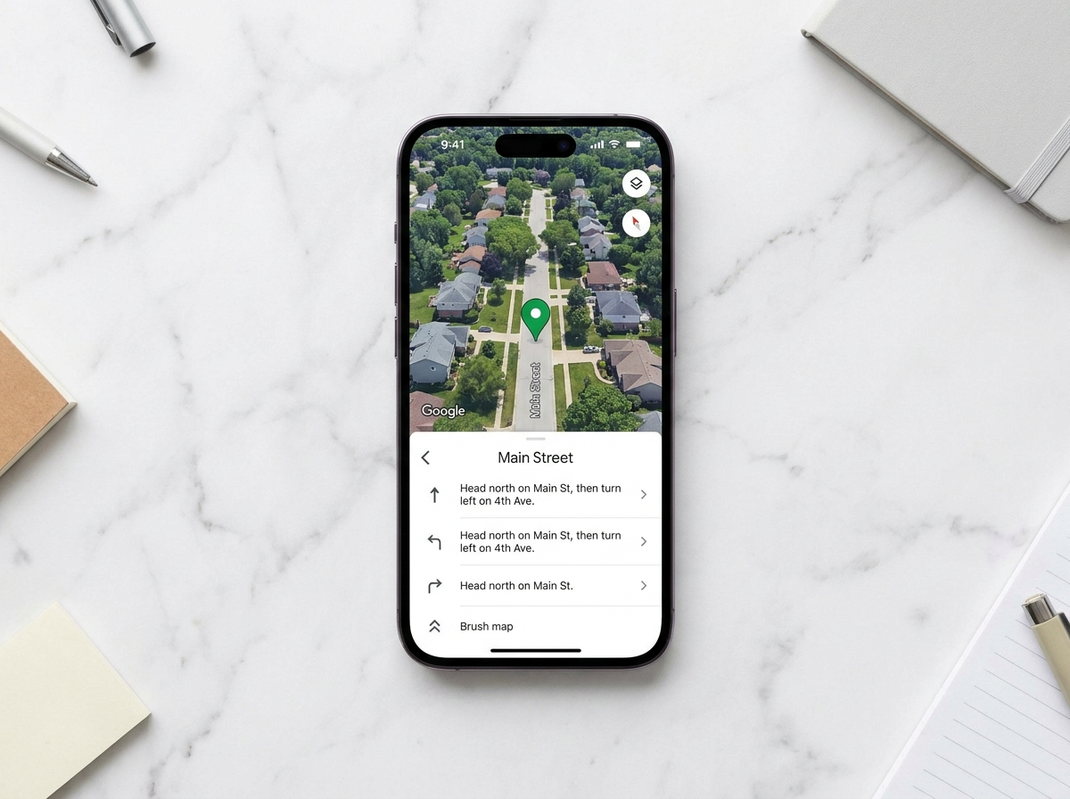 Google Maps on smartphone for local business navigation